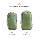 Teton 30L Nanda Travel Backpack, Carry-on Flight Approved Bag, Concealed Laptop Pocket, Hydration Sleeve, Travel Friendly for Women and Men, High-Class for Business or College, Terra