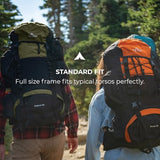Teton 65L Explorer Internal Frame Backpack for Hiking, Camping, Backpacking, Rain Cover Included, Black