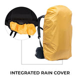 Teton 65L Scout Internal Frame Backpack for Hiking, Camping, Backpacking, Travel, Rain Cover Included, Pacific