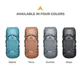 Teton 65L Signal backpack, durable and ready for hiking, camping or backpacking. Perfect lightweight travel bag with more room than you think, Onyx