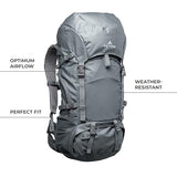 Teton 65L Signal backpack, durable and ready for hiking, camping or backpacking. Perfect lightweight travel bag with more room than you think, Onyx