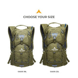 Teton Oasis Hydration Backpack – Lightweight Water Pack with Bladder for Hiking, Running, Cycling, Biking – 18L/22L Sizes – Sewn-in Rain Cover – Fits Men and Women