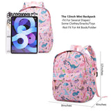 THE Crafts Cute Toddler Backpack for Boys Girls Preschool Kindergarten Nursery Travel School Bag with Chest Buckle(Pink Dinosaur)