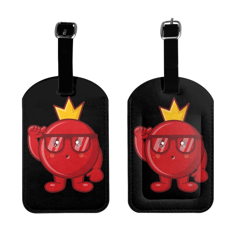 The Grenade of Genius Luggage Tags for Suitcases PU Leahter Luggage Tag with Privacy Cover ID Tags Men Women Cute Travel Bag Luggage Accessories
