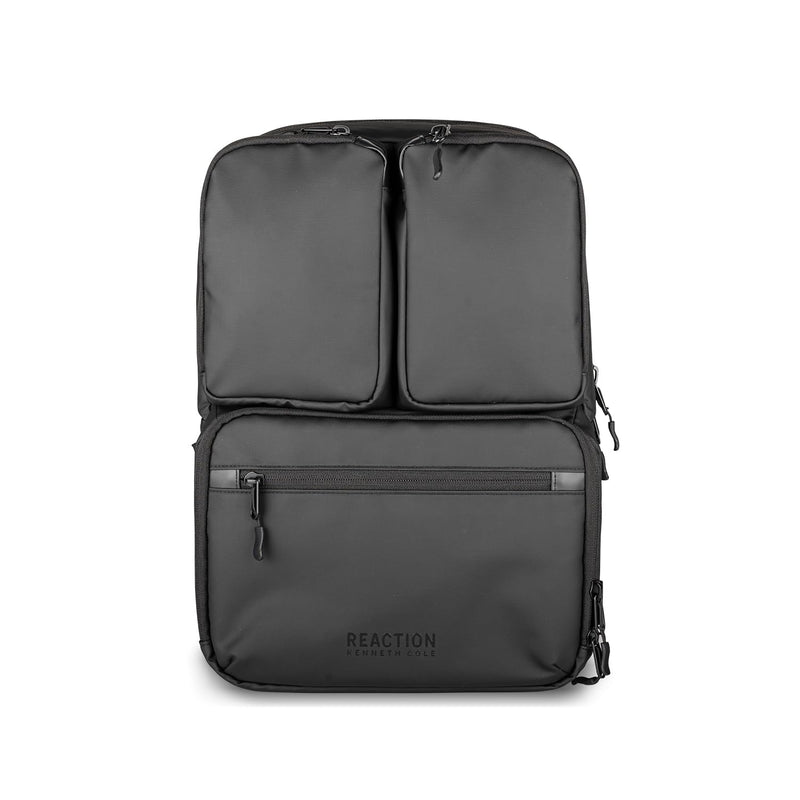The Kenneth Cole REACTION Ryder 17 - Inch Coated Polyester Travel Laptop Backpack Bag, Black