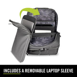 The Kenneth Cole REACTION Ryder 17 - Inch Coated Polyester Travel Laptop Backpack Bag, Black
