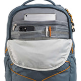 The North Face Borealis Commuter Laptop Backpack - Water Repellent, Laptop Sleeve, Large Main Compartment, Granite Grey/Dust Orange, One Size