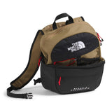 The North Face Borealis Convertible Pack - Commuter Laptop Backpack, Removable Lumbar Pack, Water Repellent Finish, Cedar/Lava Red, One Size