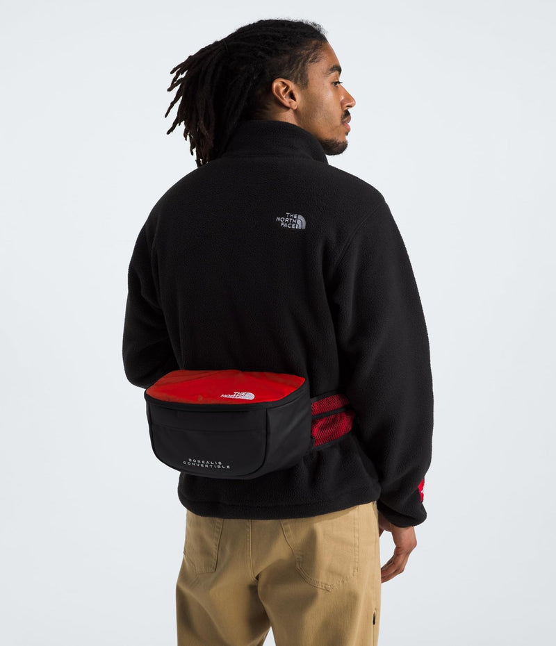 The North Face Borealis Convertible Pack - Commuter Laptop Backpack, Removable Lumbar Pack, Water Repellent Finish, TNF Red/TNF Black, One Size