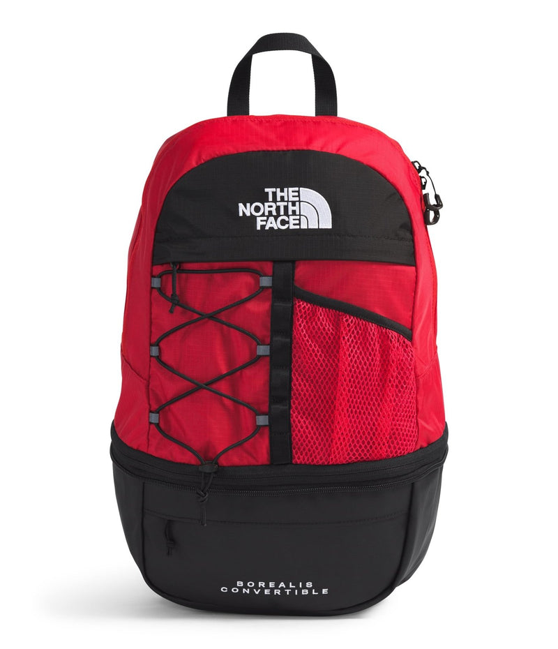 The North Face Borealis Convertible Pack - Commuter Laptop Backpack, Removable Lumbar Pack, Water Repellent Finish, TNF Red/TNF Black, One Size
