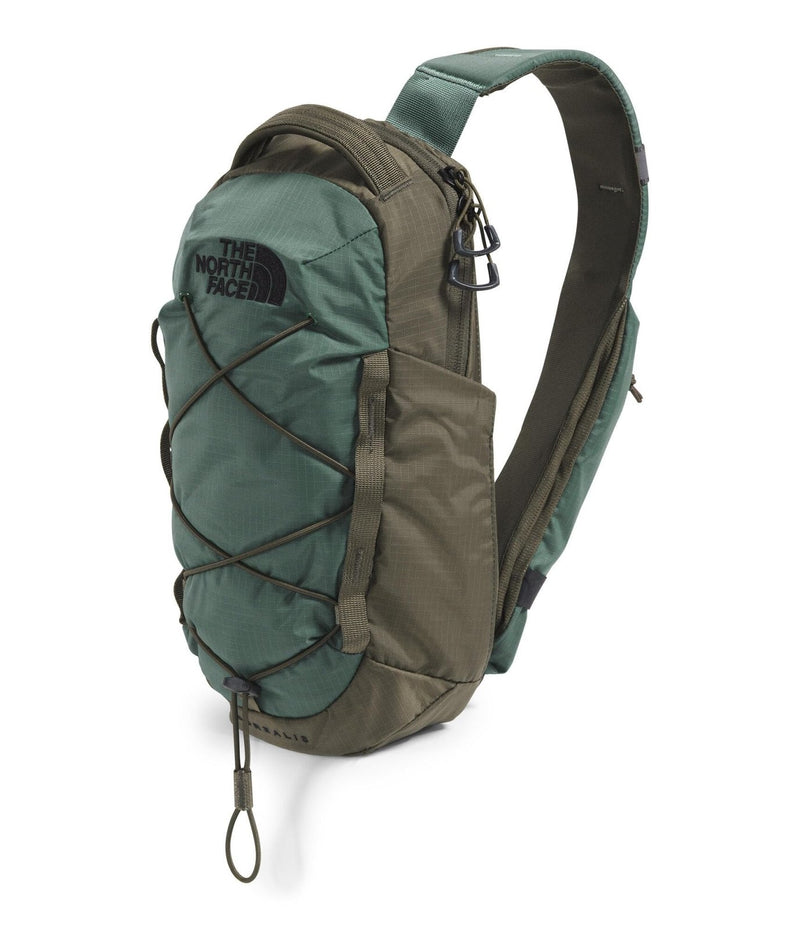 The North Face Borealis Sling Bag - Crossbody Bag, Water Repellent, Adjustable Strap, Multiple Compartments, Cedar/Lava Red, One Size