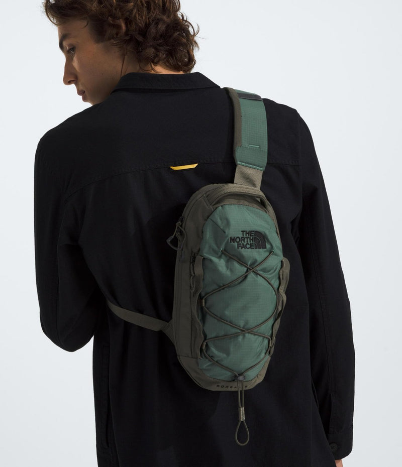 The North Face Borealis Sling Bag - Crossbody Bag, Water Repellent, Adjustable Strap, Multiple Compartments, Cedar/Lava Red, One Size
