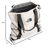 The North Face Borealis Tote Bag - Over Shoulder & Backpack Carry Options, Water Repellent, 13" Laptop Sleeve, Gardenia White/TNF Black - NPF, One Size