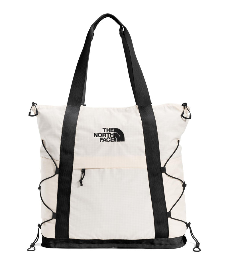 The North Face Borealis Tote Bag - Over Shoulder & Backpack Carry Options, Water Repellent, 13" Laptop Sleeve, Gardenia White/TNF Black - NPF, One Size