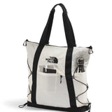 The North Face Borealis Tote Bag - Over Shoulder & Backpack Carry Options, Water Repellent, 13" Laptop Sleeve, White Dune/TNF Black, One Size