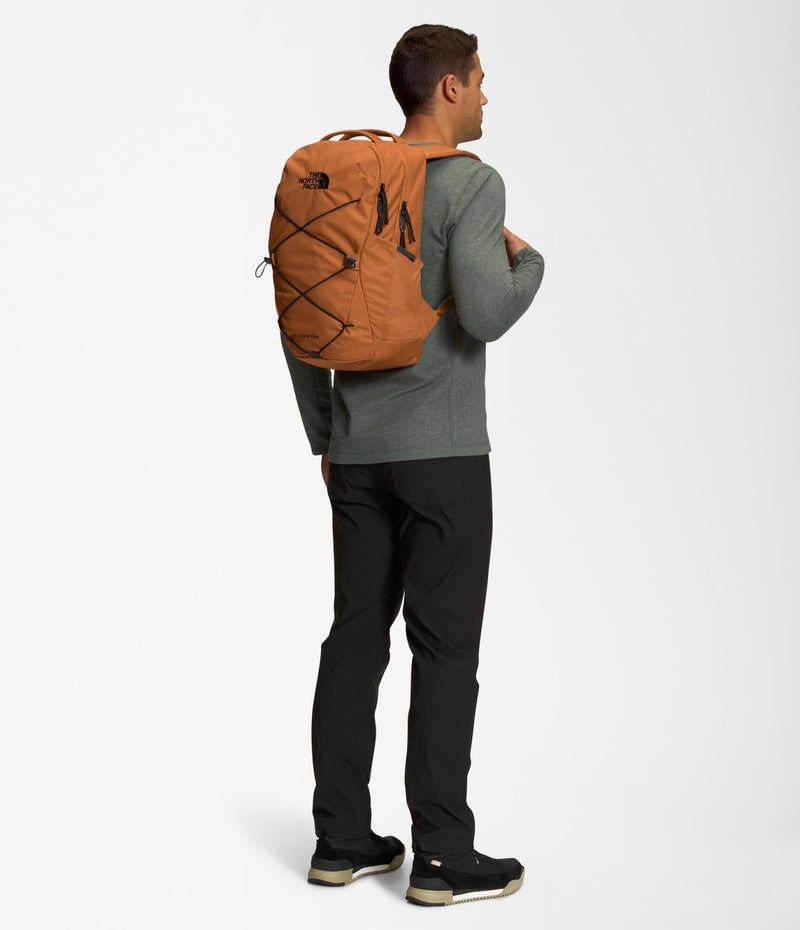 The North Face Jester Everyday Laptop Backpack - Commuter Daypack, Water Repellent, Laptop Sleeve, Leather Brown/TNF Black - NPF, One Size