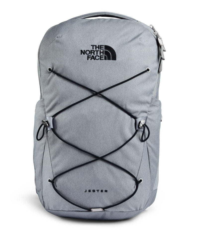 The North Face Jester Everyday Laptop Backpack, Mid Grey Dark Heather/TNF Black, One Size