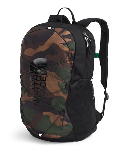 The North Face Kids' Court Jester Backpack - Water-Repellent Travel Bag, Spacious Main Compartment, for Tweens/Young Teens, TNF Black Camo/TNF Black, One Size