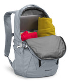 The North Face Pivoter Everyday Laptop Backpack - NPF, Mid Grey Dark Heather/TNF Black - NPF, One Size