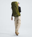 The North Face Terra 55 Backpack - Unisex Hiking Pack, Cinch - Top Opening with Zipper, Pole & Ice Axe Attachments, Forest Olive/New Taupe Green - NPF, Small/Medium