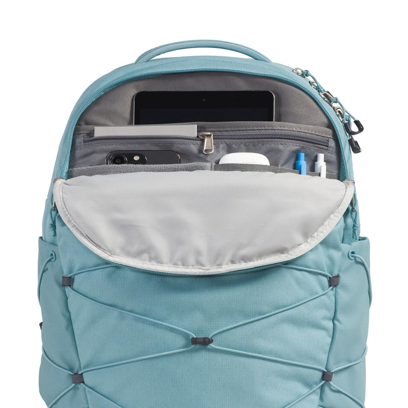 The North Face Women's Borealis Commuter Laptop Backpack - Everyday Travel Bag, Laptop Sleeve, Reflective Details, Blue Eclipse Light Heather/Blue Eclipse, One Size