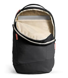 The North Face Women's Isabella 3.0 Backpack | Everyday Travel Bag with 16" Laptop Sleeve, Water - Repellent Finish, Women - Specific Fit, TNF Black Light Heather/Burnt Coral Metallic - NPF, One Size