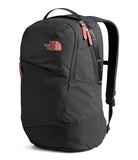 The North Face Women's Isabella 3.0 Backpack | Everyday Travel Bag with 16" Laptop Sleeve, Water - Repellent Finish, Women - Specific Fit, TNF Black Light Heather/Burnt Coral Metallic - NPF, One Size