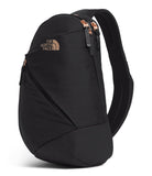 The North Face Women's Isabella Sling - Slim Carry Crossbody Bag with Large Main Compartment, Water - Repellent Finish, TNF Black Light Heather/Burnt Coral Metallic - NPF, One Size