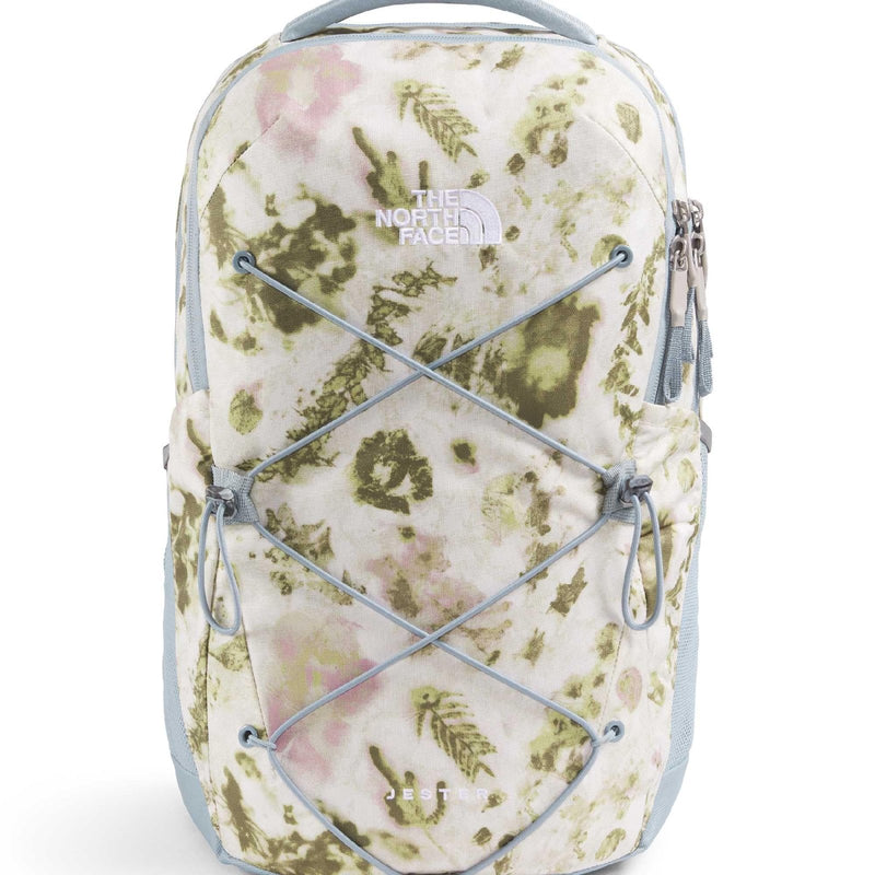 The North Face Women's Jester Everyday Laptop Backpack - Commuter Travel Bag, Laptop Sleeve, Water - Repellent, Desert Stone Floral Dye Print/Frost Grey, One Size