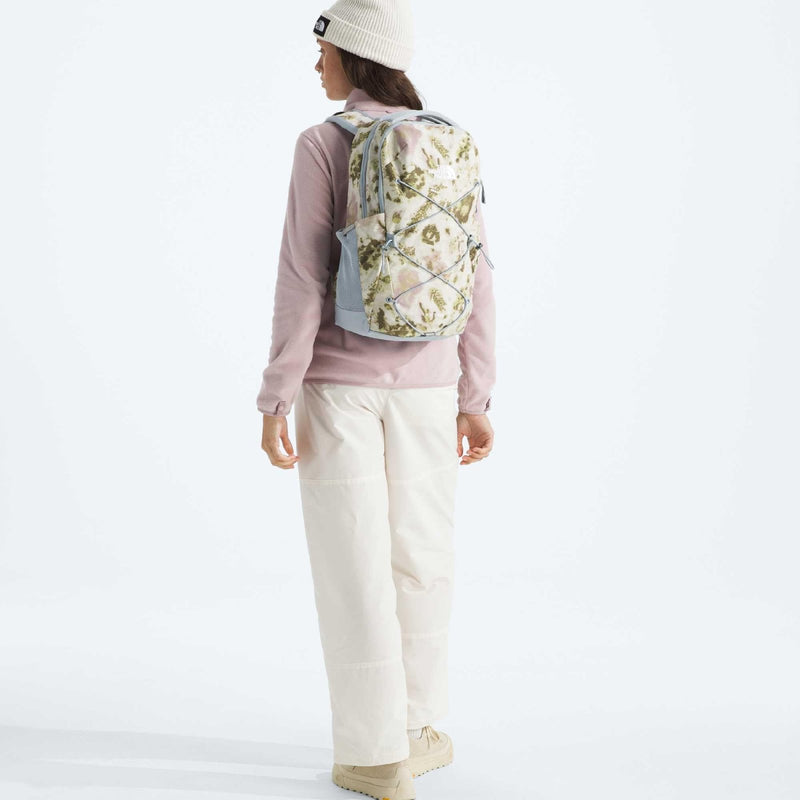 The North Face Women's Jester Everyday Laptop Backpack - Commuter Travel Bag, Laptop Sleeve, Water - Repellent, Desert Stone Floral Dye Print/Frost Grey, One Size