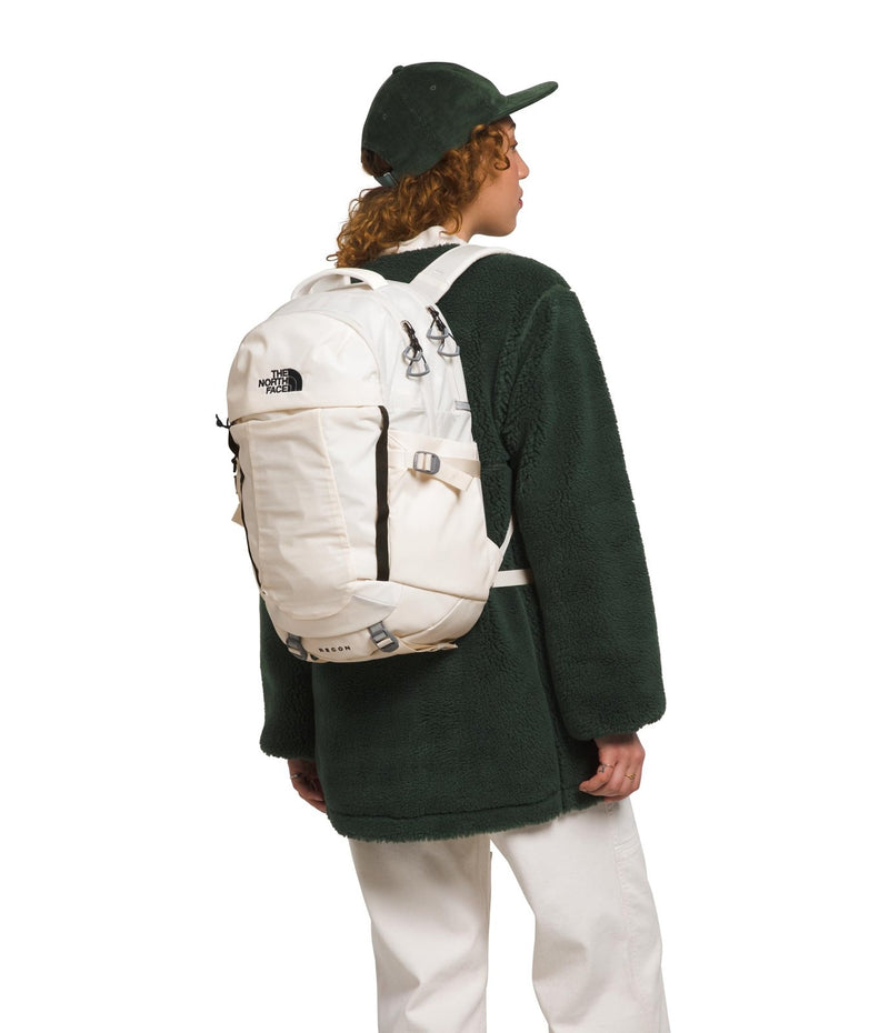 The North Face Women's Recon Everyday Laptop Backpack - Commuter Travel Bag, 18" Laptop Sleeve, Water - Repellent, Gardenia White/TNF Black - NPF, One Size