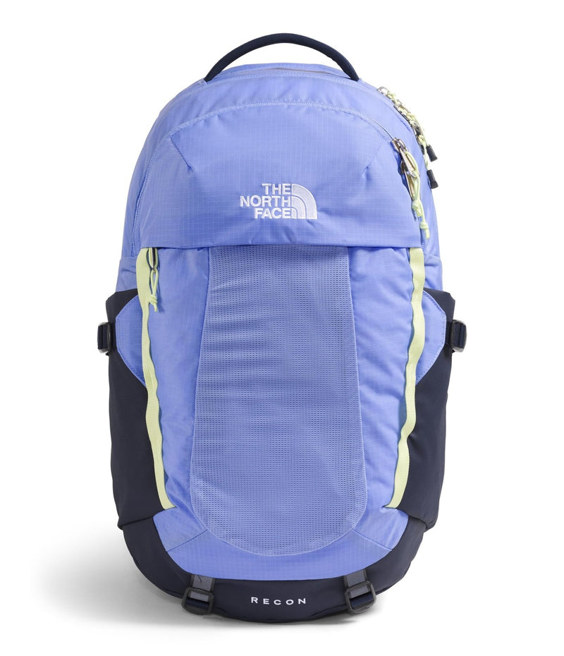 The North Face Women's Recon Everyday Laptop Backpack - Commuter Travel Bag, 18" Laptop Sleeve, Water - Repellent, Periwinkle Glow/Summit Navy/Lemon Mist, One Size