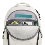 The North Face Women's Recon Everyday Laptop Backpack - Commuter Travel Bag, 18" Laptop Sleeve, Water - Repellent, White Dune/TNF Black, One Size