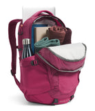 The North Face Women's Recon Luxe Everyday Laptop Backpack - PFAS Free, Cyber Berry/Burnt Coral Metallic, One Size