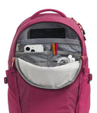 The North Face Women's Recon Luxe Everyday Laptop Backpack - PFAS Free, Cyber Berry/Burnt Coral Metallic, One Size