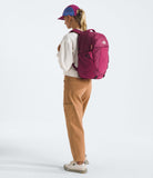 The North Face Women's Recon Luxe Everyday Laptop Backpack - PFAS Free, Cyber Berry/Burnt Coral Metallic, One Size