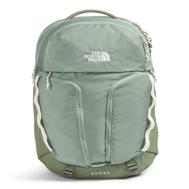 The North Face Women's Surge Commuter Laptop Backpack - Everyday Travel Bag, Laptop Sleeve, Water - Repellent, Slate Moss/Bark Mist, One Size