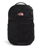 THE NORTH FACE Women's Surge Luxe Computer Laptop Backpack, TNF Black/Burnt Coral Metallic-NPF, One Size