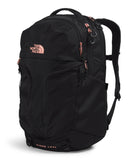 THE NORTH FACE Women's Surge Luxe Computer Laptop Backpack, TNF Black/Burnt Coral Metallic - NPF, One Size