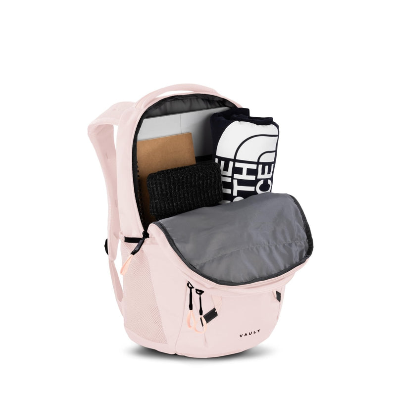 The North Face Women's Vault Everyday Laptop Backpack - Commuter Travel Bag, Water - Repellent, Spacious Main Compartment, Pink Salt, One Size