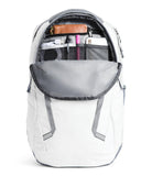 The North Face Women's Vault Everyday Laptop Backpack - Commuter Travel Bag, Water - Repellent, Spacious Main Compartment, TNF White Metallic Mélange/Mid Grey - NPF, One Size