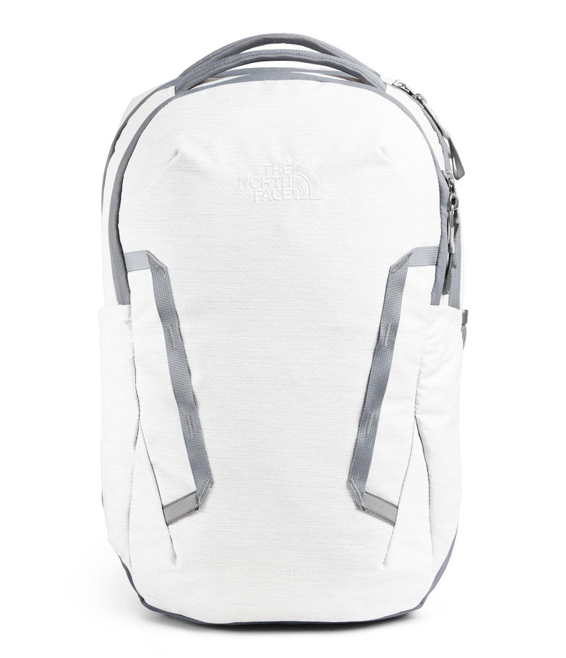 The North Face Women's Vault Everyday Laptop Backpack - Commuter Travel Bag, Water - Repellent, Spacious Main Compartment, TNF White Metallic Mélange/Mid Grey - NPF, One Size