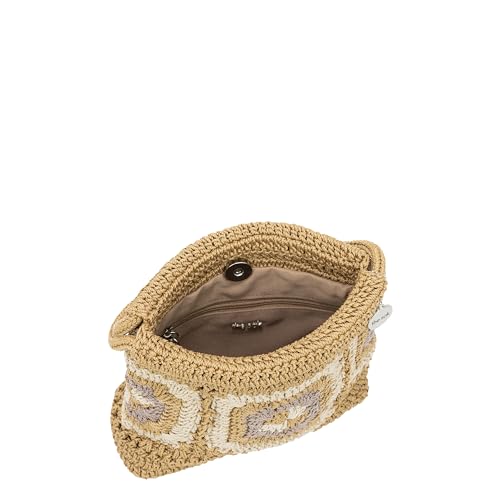 The Sak Ava Mini Hobo Bag in Crochet, Double Handles, Shale Patch