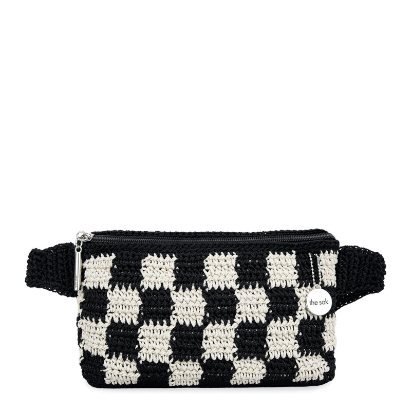 The Sak Caraway Belt Bag, Adjustable Design, Black Check