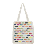 The Sak Ellen Insulated Tote in Crochet, Double Handle Straps, Prisma Tile