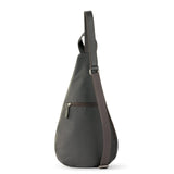 The Sak Geo Sling Backpack in Leather, Convertible Design, Slate