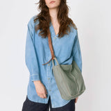 The Sak Los Feliz Crossbody Bag in Leather, Large, Lined Purse with Single Adjustable Shoulder Strap, Meadow