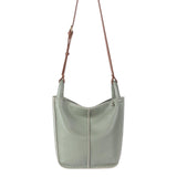 The Sak Los Feliz Crossbody Bag in Leather, Large, Lined Purse with Single Adjustable Shoulder Strap, Meadow