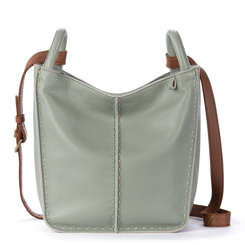 The Sak Los Feliz Crossbody Bag in Leather, Large, Lined Purse with Single Adjustable Shoulder Strap, Meadow