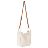 The Sak Los Feliz Crossbody in Leather, Adjustable Crossbody Strap, Stone